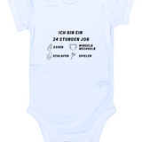 Baby-Body kurzarm, Ich bin ein 24h Job