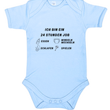 Baby-Body kurzarm, Ich bin ein 24h Job