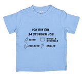 Baby T-Shirt, Ich bin ein 24h Job