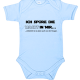 Baby-Body kurzarm, Ich spüre die Macht in mir, vielleicht ist es aber auch nur der Hunger