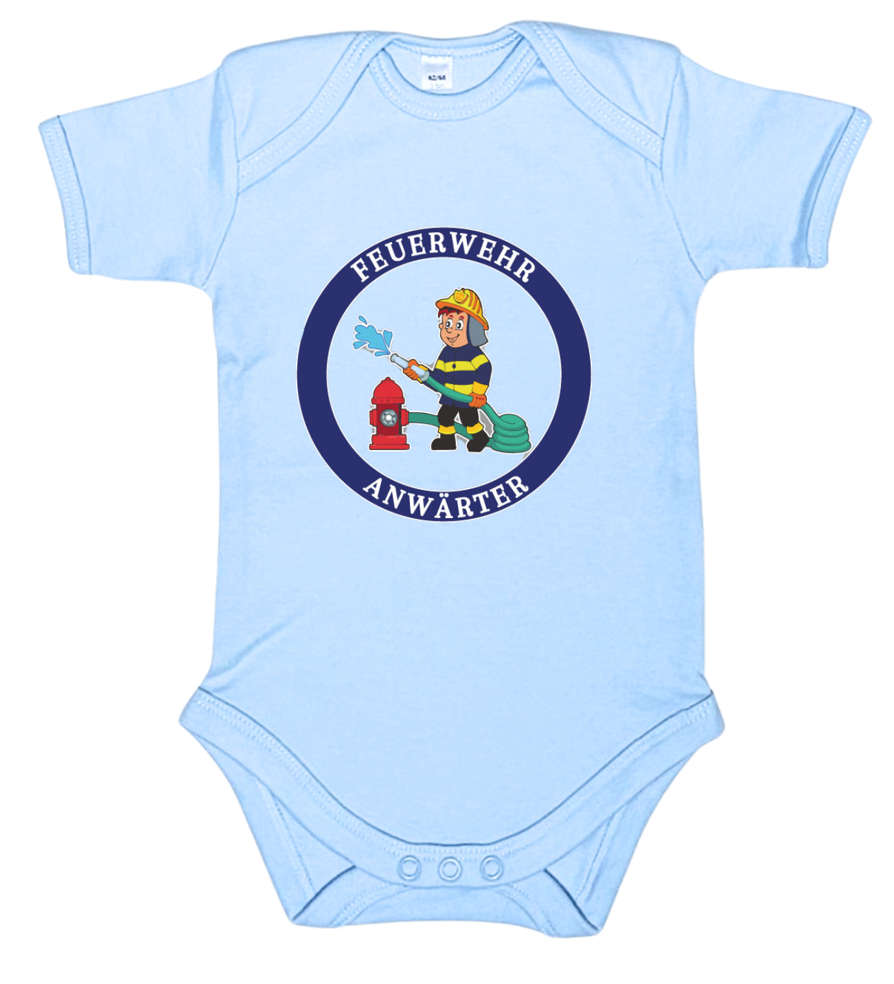 Baby-Body kurzarm, Feuerwehr Anwärter
