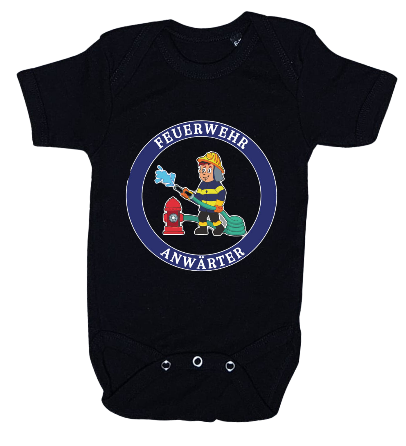 Baby-Body kurzarm, Feuerwehr Anwärter