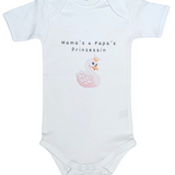 Baby-Body kurzarm, Mama´s & Papa´s Prinzessin