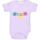 Baby-Body kurzarm, Ich klecker nicht, Papa hat gefüttert