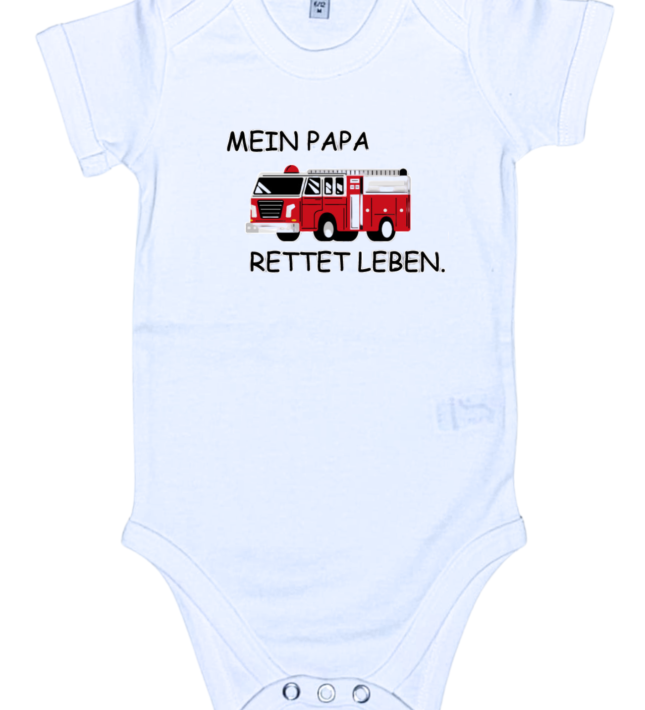 Baby-Body kurzarm, Mein Papa rettet Leben