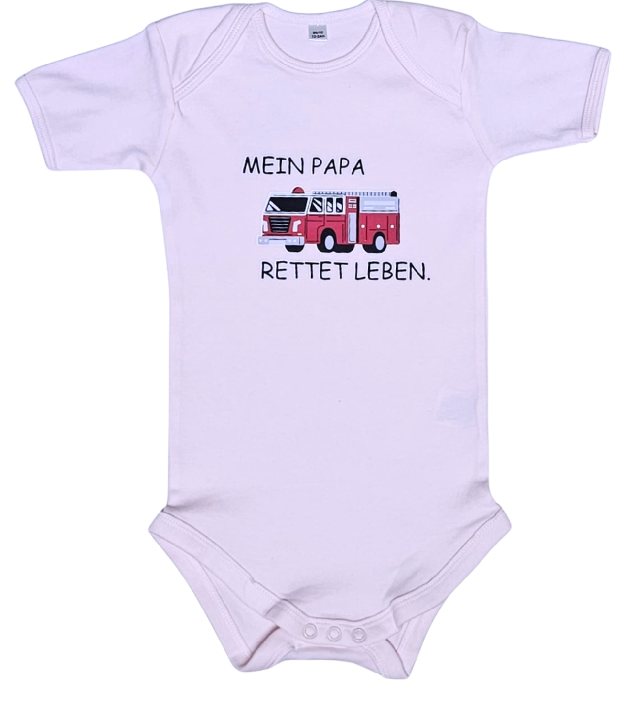 Baby-Body kurzarm, Mein Papa rettet Leben