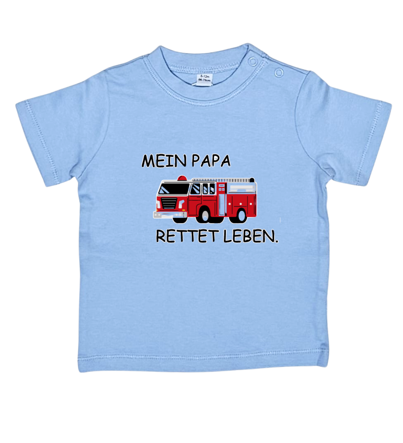 Baby T-Shirt, Mein Papa rettet Leben