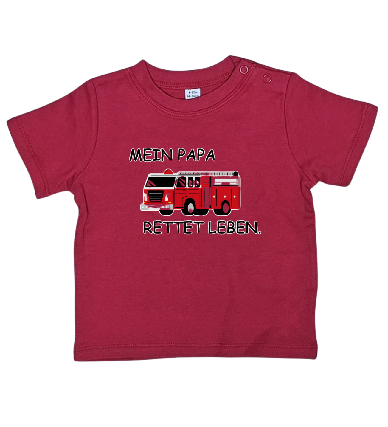 Baby T-Shirt, Mein Papa rettet Leben