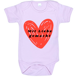 Baby-Body kurzarm, Mit Liebe gemacht