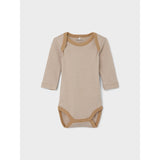 Baby-Body "Teddy" langarm 3er Pack, Rippstrick Design