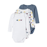 Baby-Body "Bärchen" langarm 3er Pack