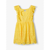 Kleid mit Loch-Stickmuster