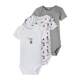 Baby-Body "Zirkuselefant" kurzarm 3er Pack